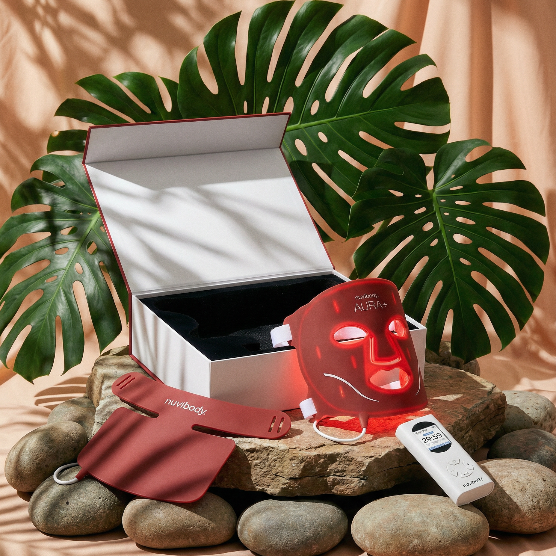 AURA+ Nuvibody® LED Masker + Decolleté Bundel