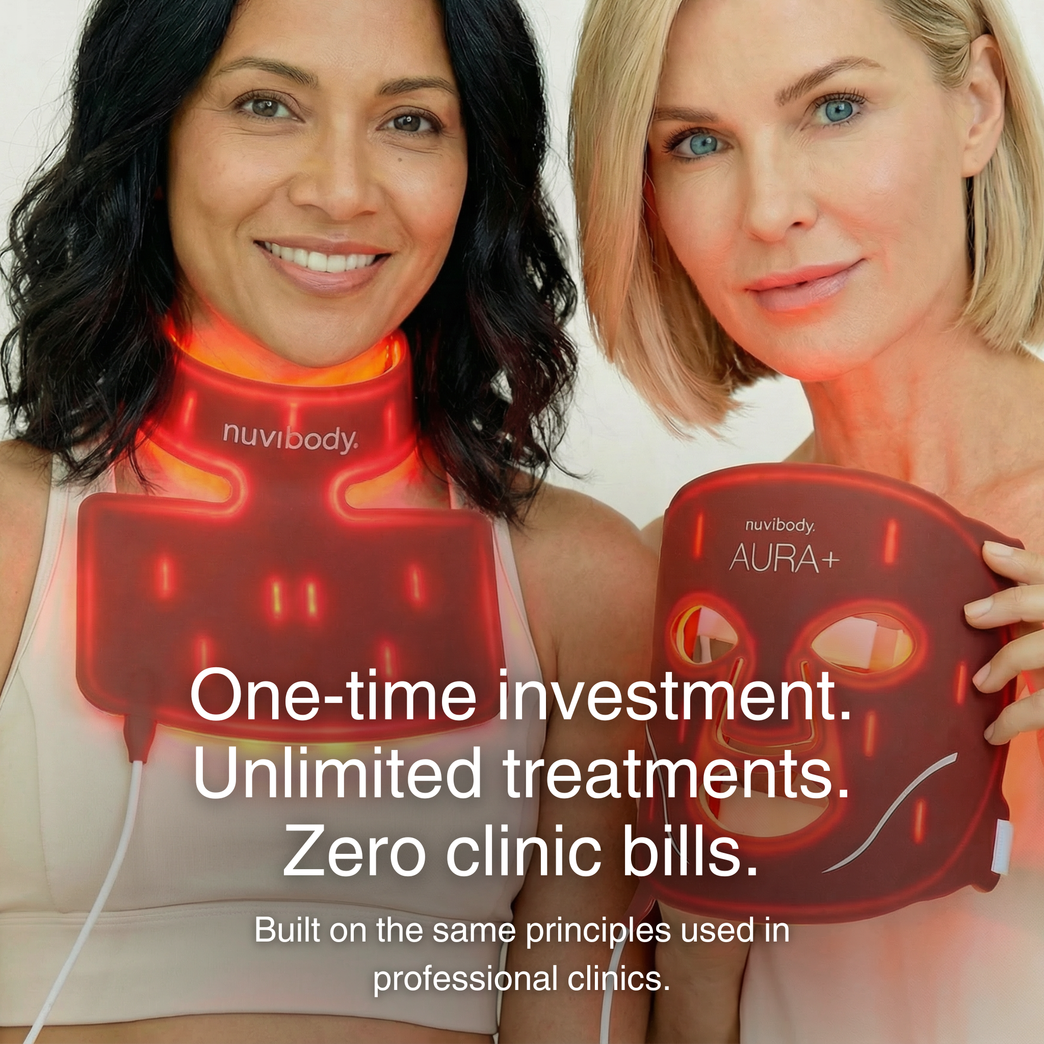 AURA+ Nuvibody® LED Masker + Decolleté Bundel