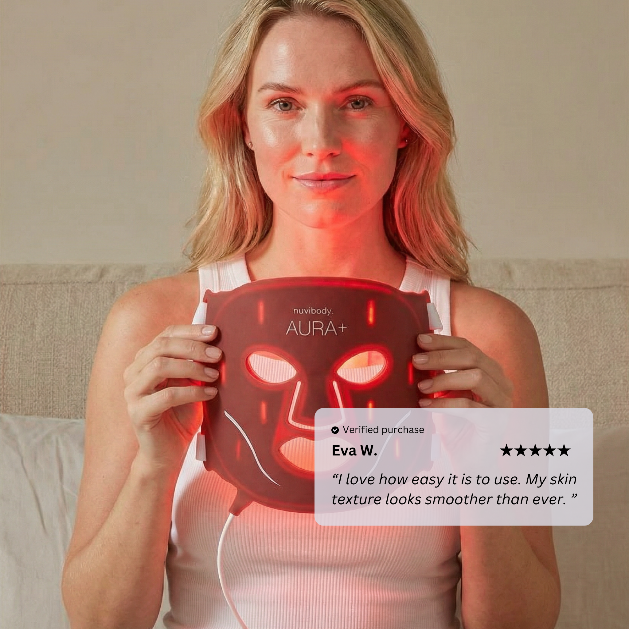 AURA+ Nuvibody® LED Masker + Decolleté Bundel